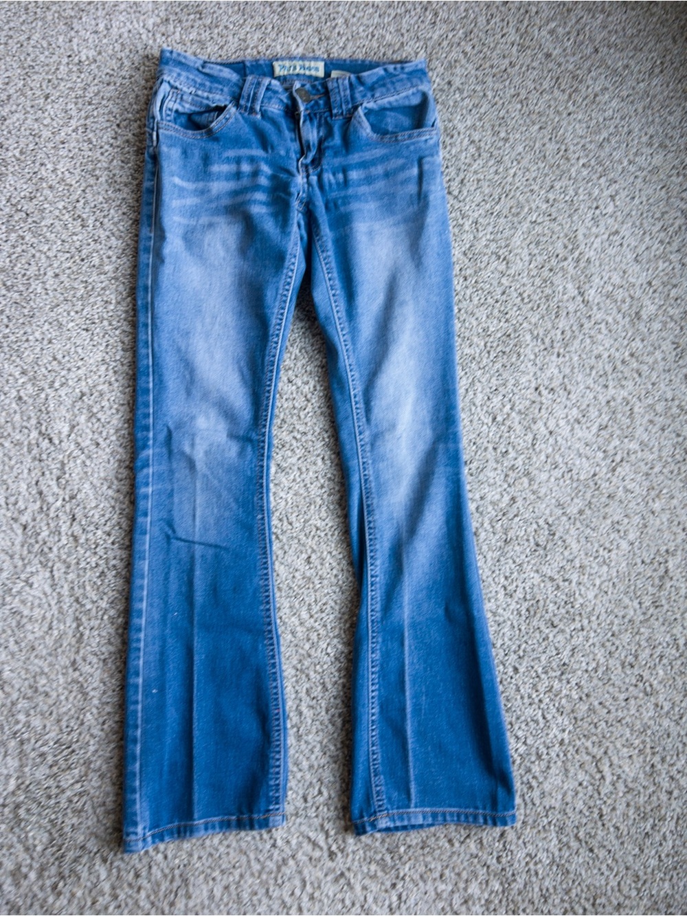Paris Blues Light Low Rise Flare Jeans